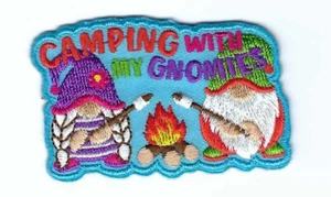 GNOME Camping with My Gnomies Fun Gnome Patch - Picture 1 of 1