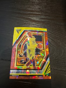 2022-23 Panini Flux Bennedict Mathurin RC Red Ice Prizm Indiana Pacers