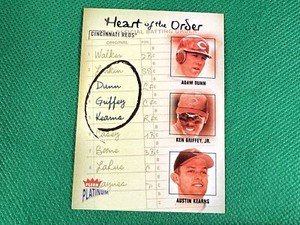 2003 Fleer Platinum Heart of the Order #4 Dunn Ken Griffey Jr. Austin Kearns
