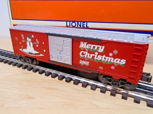 2002 Lionel 6-36243 Christmas BOXCAR Sprung Metal Trucks MIB - Picture 1 of 9
