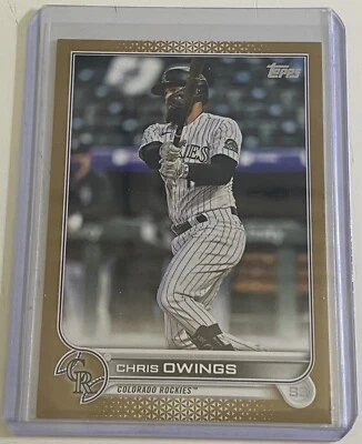Chris Owings 2022 Topps Series 2 Gold /2022 #462 Colorado Rockies - Image 1 of 2