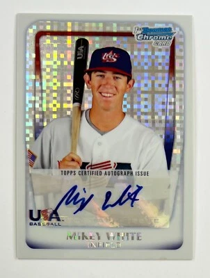 2011 Bowman Chrome #18U-26 Mikey White Autograph Auto 281/299 AR56 - Image 1 of 2
