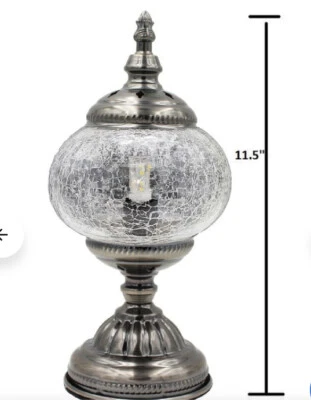 Турецкая настольная лампа ручной работы, мозаика, средиземноморская, марокканская - Изображение 1 из 4