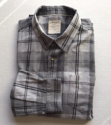 Camisa Life After Denim para hombre a cuadros manga larga con botones talla XL Foto 1 de 4