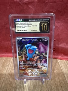 CGC 10 PRISTINE Team Rocket's Wobbuffet AR 103/098 SV10 Glory Of The Rocket Gang - Picture 1 of 3