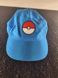 Official Pokémon Poke Ball Baseball Cap Blue Adjustable Youth One Size Hat - Picture 1 of 5