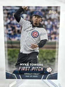 2024 Topps Series 2 Myke Towers First Pitch Baseball Card #FP-2 - Picture 1 of 2