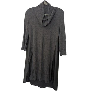 Saturday Sunday by Anthropologie Cowl Neck Midi Dress Gray Womens Size Medium - Picture 1 of 7