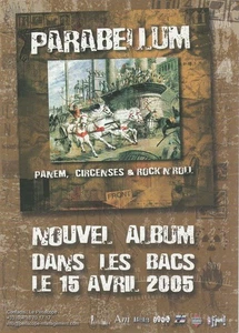 Folleto original francés PARABELLUM Panem, Circenses & Rock'N'Roll 2005 - Imagen 1 de 2