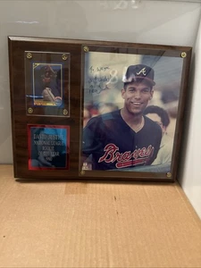 David Justice Signed Plaque RJ - Picture 1 of 3