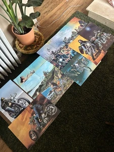 DAVID MANN CENTERFOLD POSTER Lot Of 10 Vintage Easy Rider Magazine - Picture 1 of 4