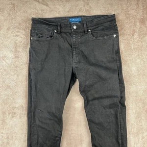 RM Williams Ramco Jeans Stretch Twill Mens Size W35 L32 Black - Picture 1 of 8