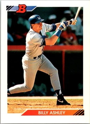 1992 Bowman Billy Ashley  RC 168 Los Angeles Dodgers - Image 1 of 2