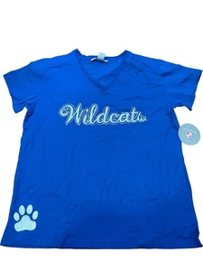 Damen-T-Shirt The License House Kentucky Wildcats mit Schmucksteinen neu mit Etikett 2X blau - Bild 1 von 4