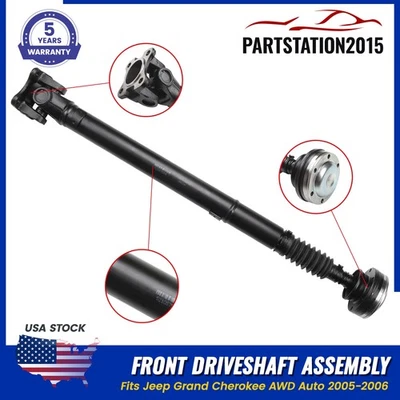 Conjunto de eje de transmisión delantero de hélice para Jeep Grand Cherokee AWD automático 2005-2006 Foto 1 de 4