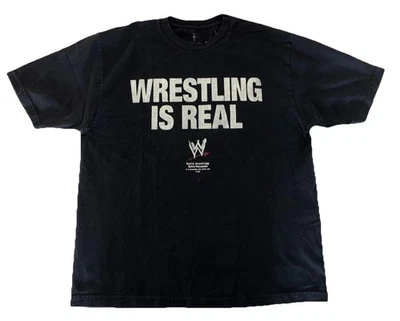 Travis Scott x WWE T Shirt XL Black Wrestling Is Real  NEW - Image 1 of 4