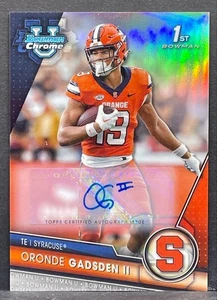 Oronde Gadsden II 2023 Bowman cromo U primer refractor/499 novato Syracuse RC AUTO - Imagen 1 de 2