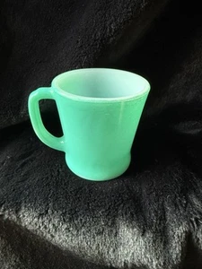 Vtg Anchor Hocking Fire-King TURQUOISE Fired On Color D Handle MUG - Picture 1 of 6