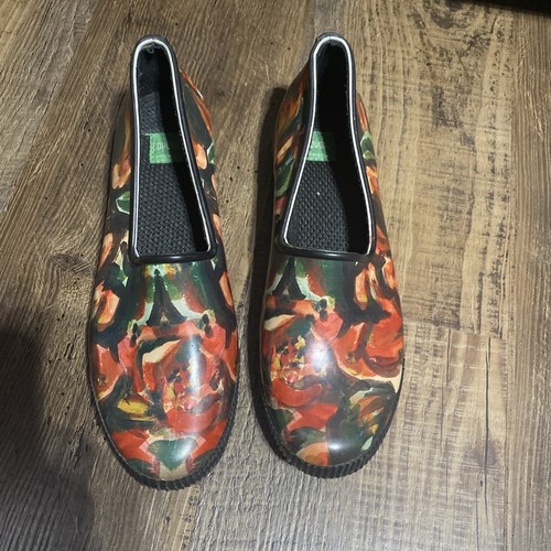 PUMA Scarpe donna Cougar gomma pioggia giardino taglia 10 stampa floreale