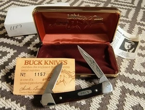 BUCK Knife Pre-1986 709 Yearling Script Stamp Etched Blade, Mint Condition #1157 - Picture 1 of 15