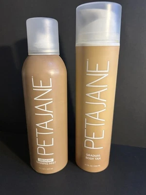 Peta Jane Gradual Body Tan Lotion  +  Medium  Tanning  Mist  face 7 oz. - Image 1 of 4