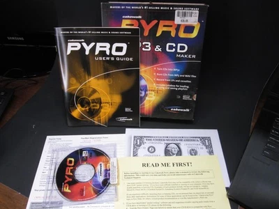 Cakewalk Pyro MP3 & CD Maker (2001) – Complete Boxed Software w/ Manual & Disc - Image 1 of 4