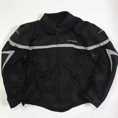 Vintage Tourmaster Draft Armor Motorcycle Jacket Black Reflective Men’s Medium - Image 1 of 4