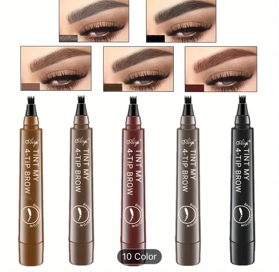 2 LAPIZ MARCADOR LIQUIDO DE 4 PUNTAS, DELINEADOR DE CEJAS. ACABADO PROFESIONAL. - Image 1 of 1