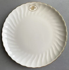 Plato de cena United Airlines - Silouette Debonair de Syracuse China NUEVO - Imagen 1 de 3