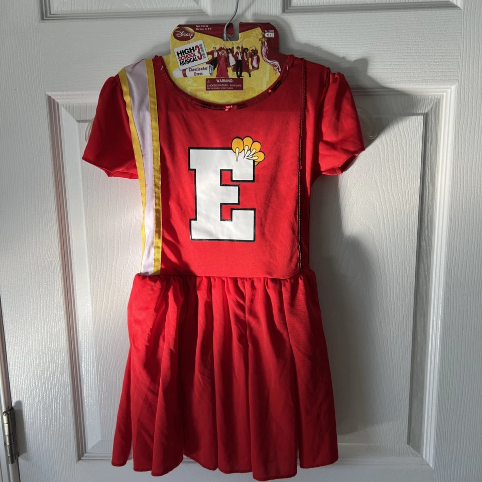 High School Musical EAST HIGH черлидер костюм для Хэллоуина большой размер 8-10 красный - Изображение 1 из 4
