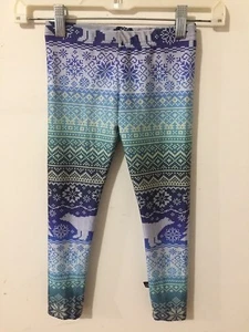 Terez Nordic Snowflake Polar Bear Leggings Little Girl's/Kids Size L New! NWT! - Picture 1 of 12