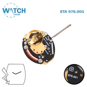 ETA 976.001 MOVIMIENTO HECHO EN SUIZA🇨🇭, SIN DISCO, 2 MANECILLAS, COLOR DORADO. - Imagen 1 de 2