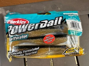 Berkley PowerBait 5" Swim Bait Pearl Blue Grass 3  Count Brand New In Package - Picture 1 of 2
