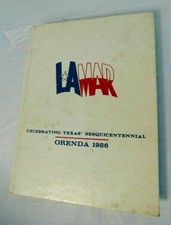 1986 LAMAR High School Yearbook Annual Book Houson Texas Sesquicentennial ORENDA