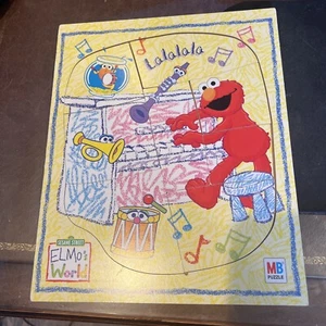 Sesame Street Elmo's World Board Puzzle 8 Piece 2003 Milton Bradley - Picture 1 of 5