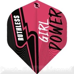 6 Dart Flights RUTHLESS "GIRL POWER", pink - Picture 1 of 2