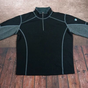Kuhl Kashmira Sweater Youth Size Medium (10-12) 1/4 Zip Outdoor Pullover Black - Picture 1 of 10