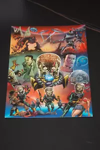 2012 MARS ATTACKS HERITAGE SCAVENGER PUZZLE 9 PROMO CARD SET SDCC RARE - Picture 1 of 10