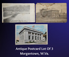 Antique Postcard Lot Of 3-MORGANTOWN, W.Va. WVU~PO~LOCK & DAM
