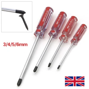 4X 3/4/5/6mm Y-shaped Tri-wing Screwdriver Nonslip Grip Steel Black Magnetic - Picture 1 of 7