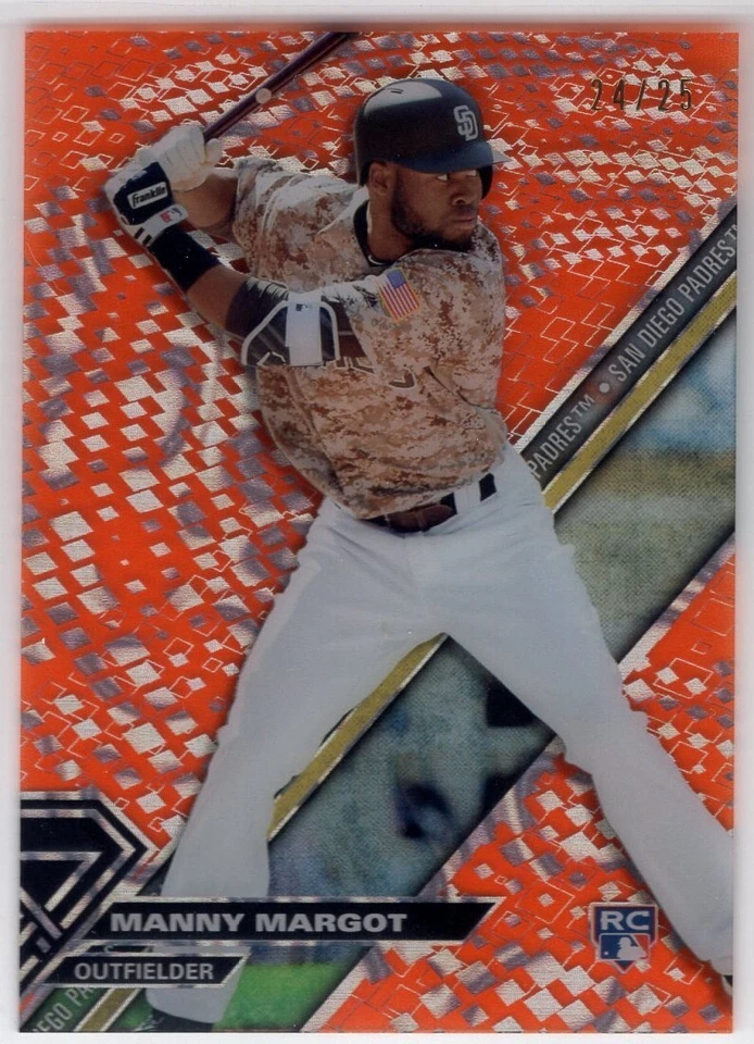 2017 Topps High Tek Orange Magma #HTMMA Manny Margot B 24/25 *B171 - Image 1 of 1