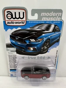 Rare Auto World Modern Muscle 2015 Ford Mustang GT Ultra Red Chase - Picture 1 of 4