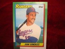 Topps Baseball Cards Juan Gonzalez (pick a year)