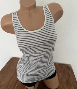 Polo Marco Polo Shirt T-Shirt Rip Tank Long Top Blau Weiß gestreift XS-S 34-36 - Bild 1 von 7