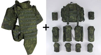 Russian 6B45 Tactical Vest Shoulder Pads&Crotch Pads AK Shooter Molle Sub-bag  - Image 1 of 4