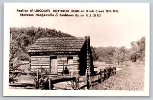 Postkarte RPPC Kentucky Knob Creek Lincolns Jugendheim 61 - Bild 1 von 2