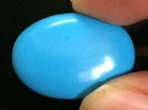 28,45 ct. Natürlicher Blau Türkis Facettiert Oval Cabochon Arizona Lose Edelsteine - Bild 1 von 7