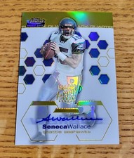 Seneca Wallace 2003 Topps Finest Rookie Auto Gold Refractor /50 #124  RC