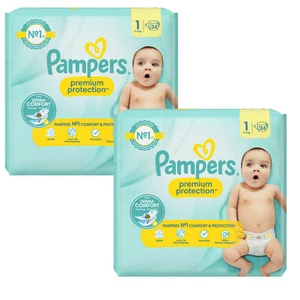 2x 24 = 48 Stück Pampers Premium Protection Größe 1 Mini 2-5kg Windeln - Bild 1 von 3