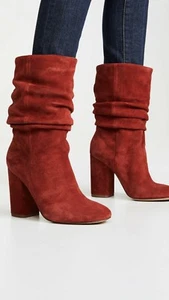 Splendid SHOES Phyllis Scrunchy Boots SPICE SUEDE PULL ON NEW NIB 6.5 $198 - Picture 1 of 5